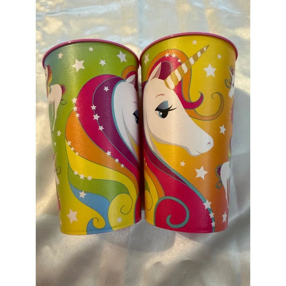 Unique Party Favors Unicorn Rainbow Plastic Cups Set of 2 BPA-Free 69788